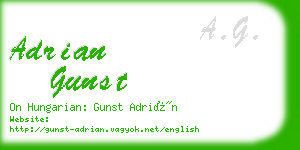 adrian gunst business card
